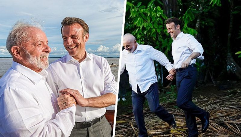 Diplomatic visit or pre-wedding shoot in the Amazon Macron, Lula's photos spark social media frenzy snt