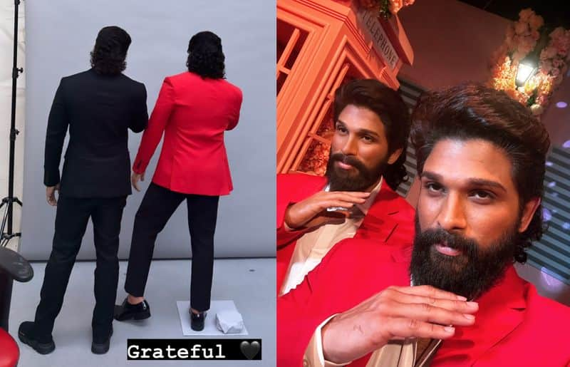 Allu Arjun wax statue opened in Madame Tussauds Dubai gan