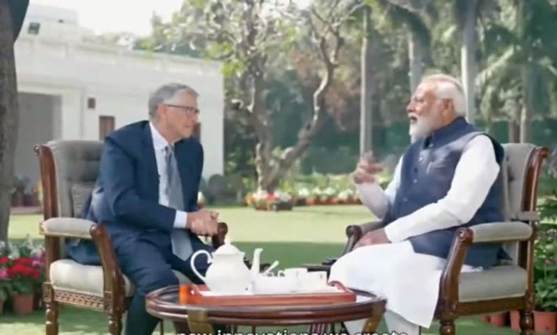 Bill Gates praise for Indias digital government in chat with PM Modi lns