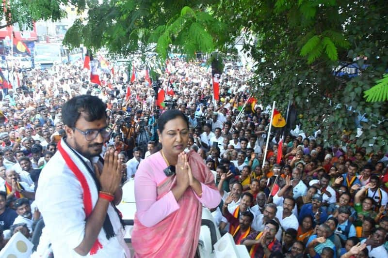 if aiadmk will win parliament election then coimbatore will changed industrial city once again said premalatha vijayakanth vel