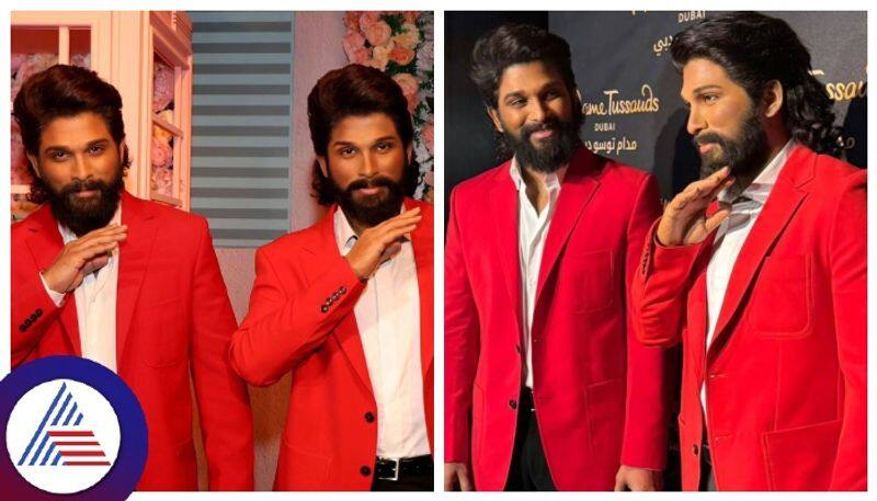 Stylish Star Allu arjun wax statue at Dubai Madame Tussauds srb