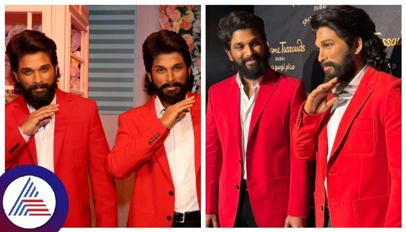 Stylish Star Allu arjun wax statue at Dubai Madame Tussauds srb