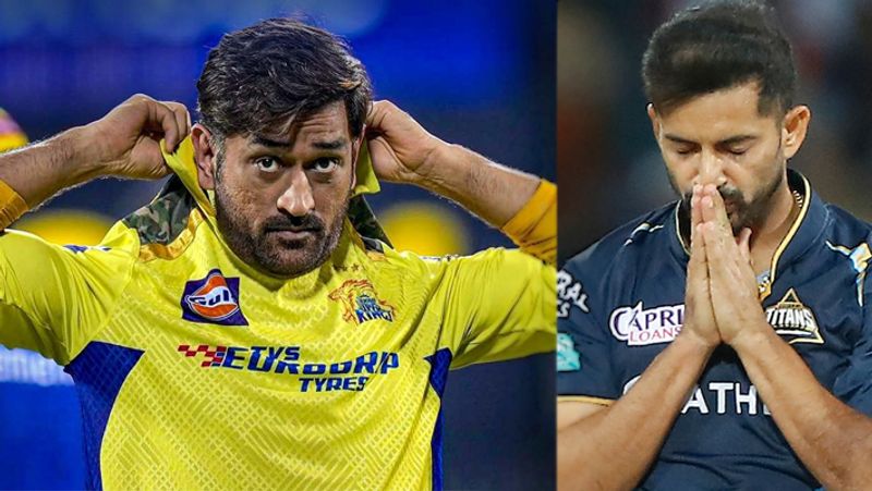 IPL 2024 : Mohit Sharma's Cap Removing Gesture Before Shaking Hands With MS Dhoni, CSK vs GT RMA