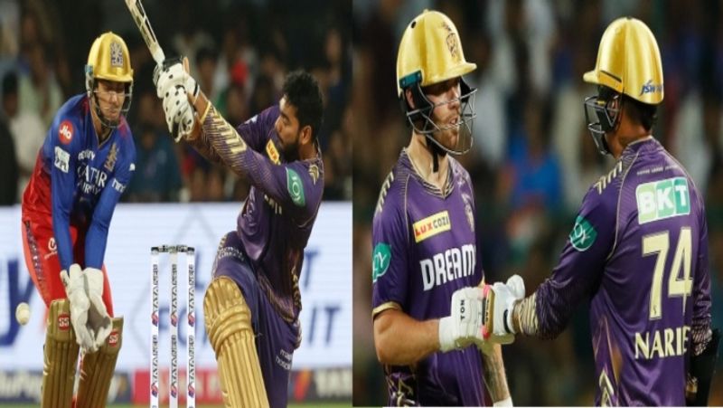 IPL 2024 Kolkata Knight Riders Set 223 runs target to RCB in Eden Gardens kvn