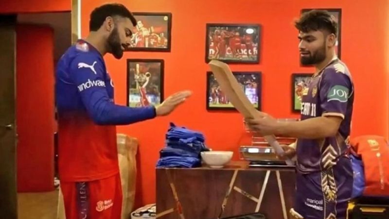 Virat Kohli gives a special gift to Rinku Singh IPL 2024 RMA