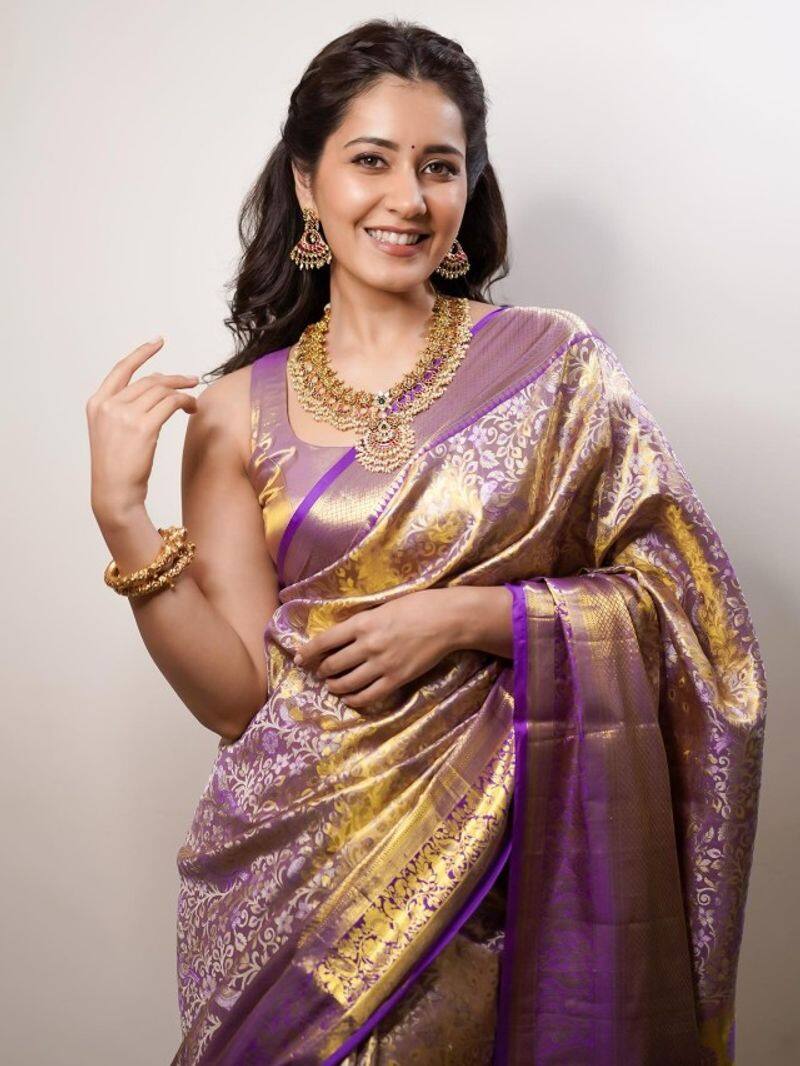 raashi khanna latest designer saree 2024 zkamn