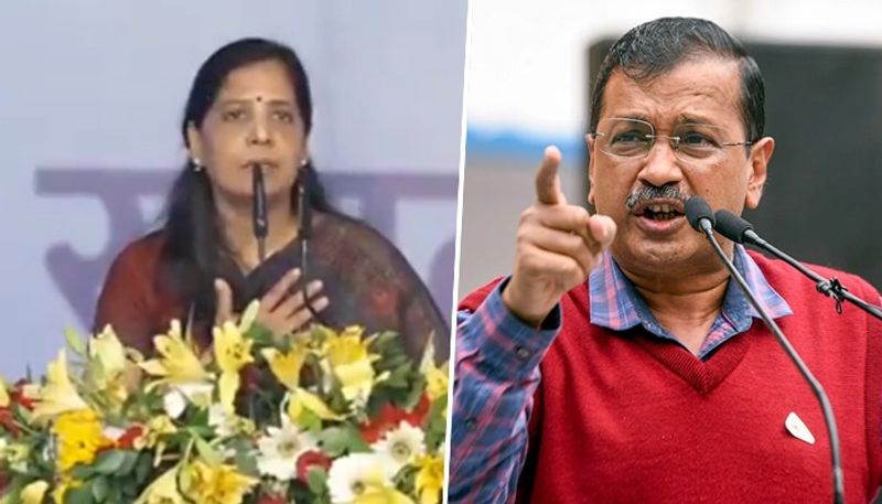 Kejriwals lion. He can't be locked up for long: Wife Sunita Kejriwal..ISR