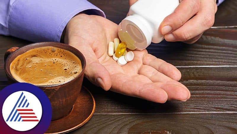 Do not take medicine with tea or coffee it will effect pav