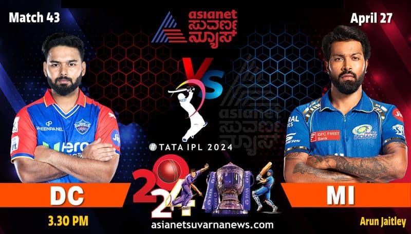 IPL 2024 Delhi Capitals take on Mumbai Indians Challenge in Arun Jaitley Stadium kvn