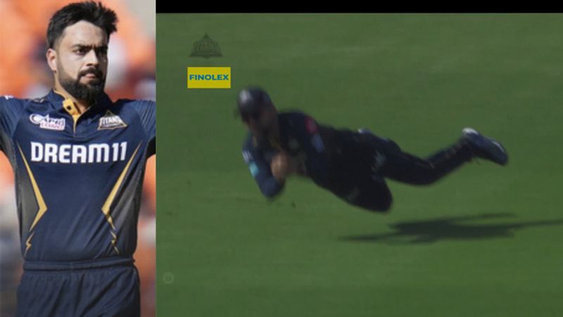 Rashid Khan turned superman and took a super catch.. Heinrich Klaasen was clean bowled SRH vs GT RMA