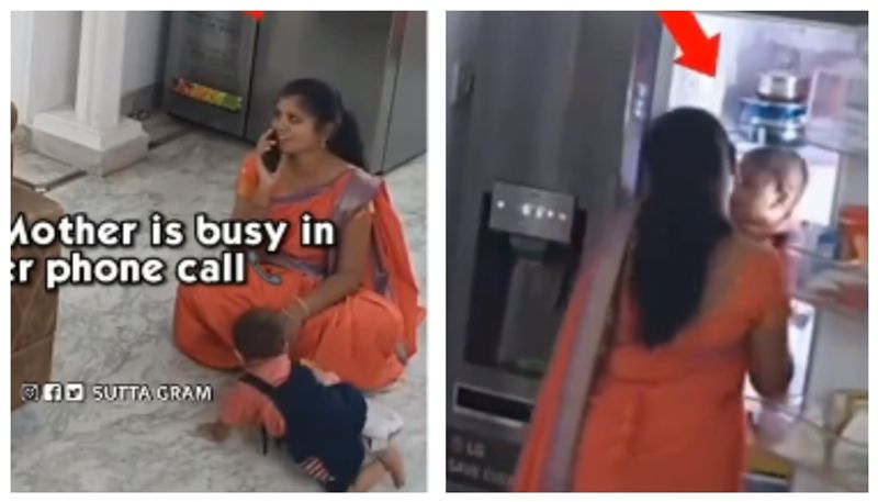 video of a mother's mobile phone addiction in which she forgets her son has gone viral bkg