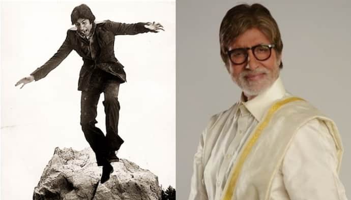Amitabh Bachchan shares nostalgic picture, reveals jumped from 30-foot cliff without harness 