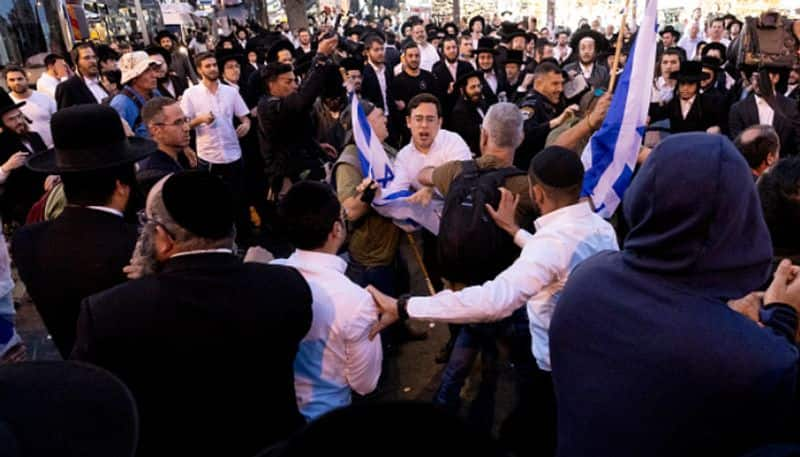 Anti government Protest in Jerusalem against the Israeli Prime Minister Benjamin Netanyahu etj