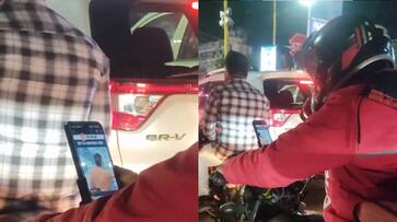 Inspiring video of Zomato delivery agent studying for UPSC exam in traffic goes viral; WATCHrtm