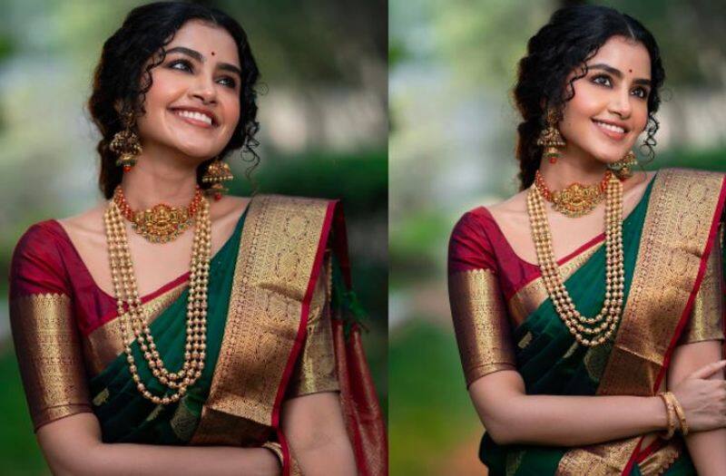 Actress Anupama Parameswaran Traditional look, fans comment about her Beauty Vin