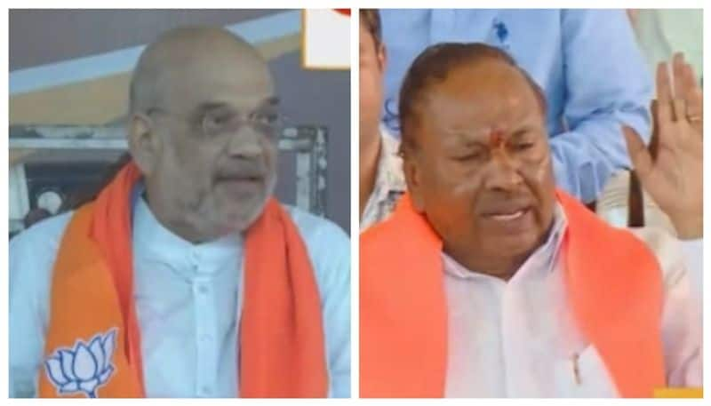 Amit Shah call to KS Eshwarappa nbn