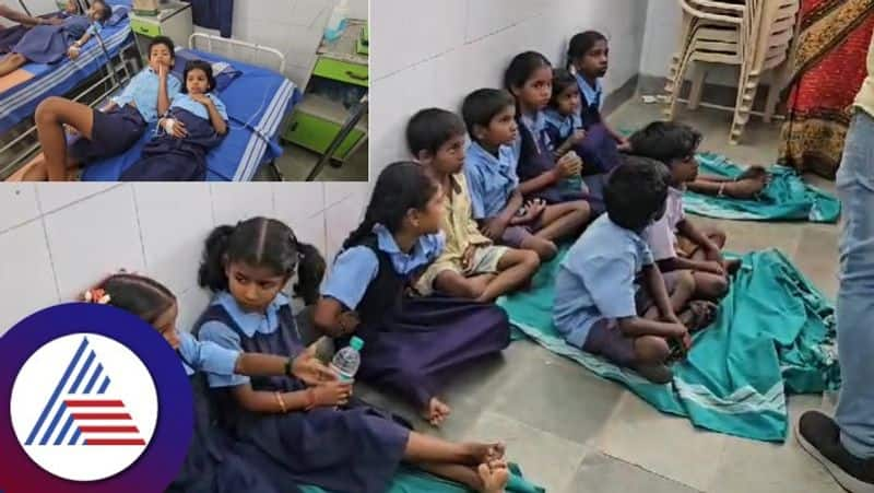 More than 15 children are seriously ill by food poisoning at government school sangapur koppal rav