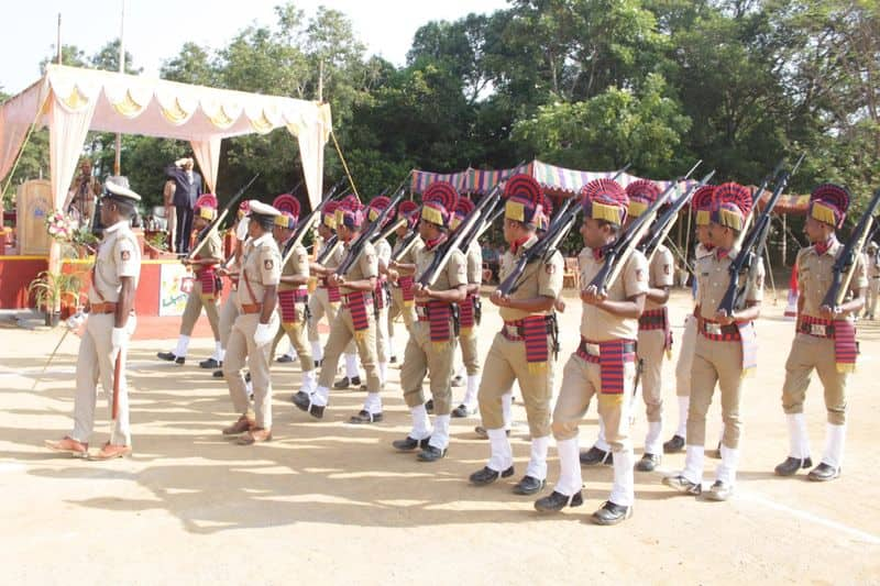 Kodagu District Police Flag Day was held in Madikeri today rav