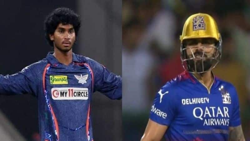 Siddharth Manimaran took the wicket of Virat Kohli and set a record by taking his first wicket in IPL cricket. during RCB vs LSG in 15th IPL match rsk