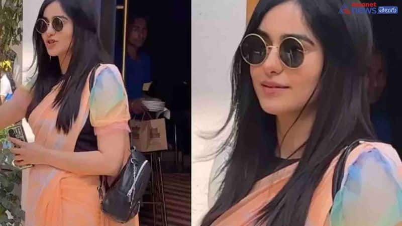 Adah Sharma Wore Her Grandmother's Orange-Hued Saree Worth Rs. 15, Leaving Netizens In Shock ram