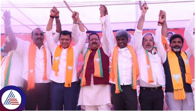 Basavanagowda Patil Campaign in Udupi Lok sabha Constituency BJP Candidate Kota Srinivas Pujari sat