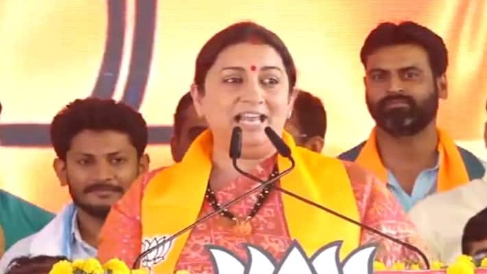 Contractors from tamilnadu looting odisha resources alleges Smriti Irani smp