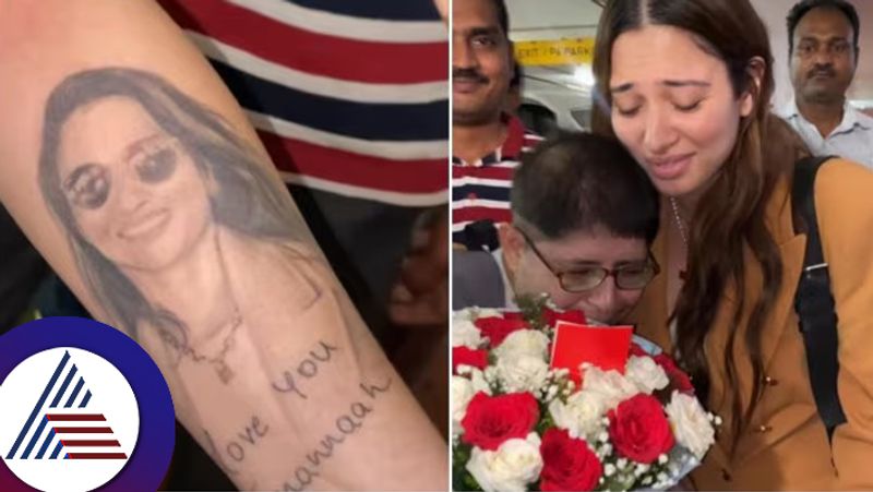 Tamannaah Bhatia left emotional as fan shows up with tattoo of her face on their arms suc