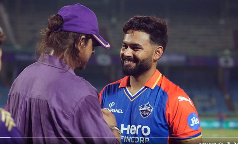 Shah Rukh Khan Hugs DC Captain Rishabh Pant in Vizag ground AKP