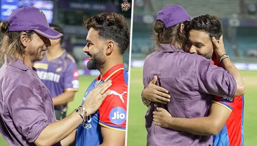 IPL 2024: Video of Shah Rukh Khan hugging Rishabh Pant after KKR's win over DC breaks the Internet (WATCH)