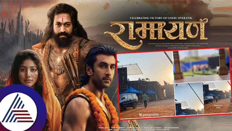 Ranbir Kapoors Ramayana Journey Begins Photos   Videos From The Set Leaked