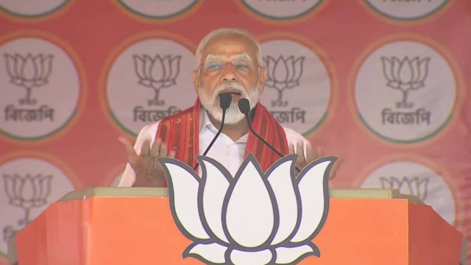 PM Narendra Modis rally in Cooch Behar  Attack on Mamata and TMC  bsm