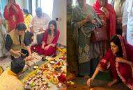 Yodha actress Rashi Khanna stuns in red attire for housewarming puja; buys new property in Hyderabad ATG