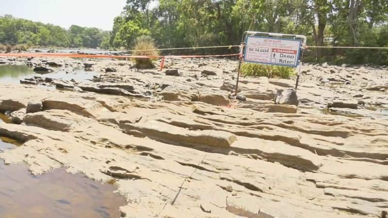 Karnataka drought cauvery river empty at kodagu rav