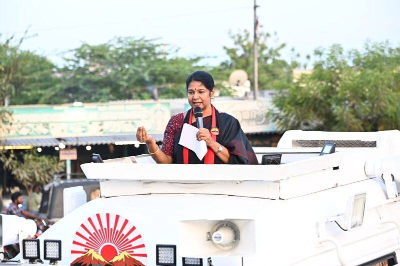 prime minister narendra modi has not guts to rise question against china said kanimozhi in thoothukudi vel