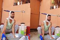 video viral of man washing clothes with harpic zkamn