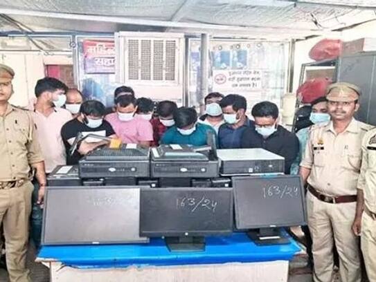 Uttar Pradesh Crime News throw call center was running in noida Used to cheat Americans in name of selling anti virus Police 12 arrested XSMN
