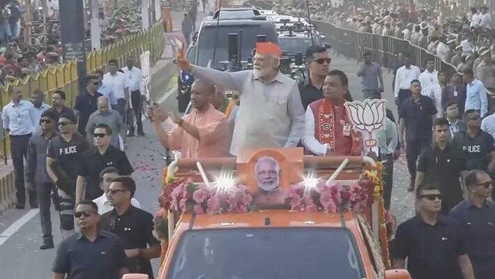 Narendra Modi Road show in UP