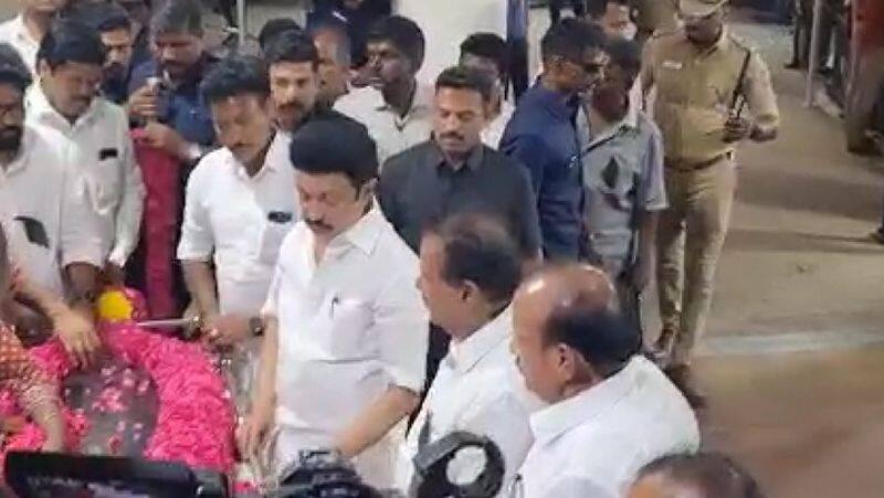 MK Stalin tribute to vikravandi mla pugalenthi  smp