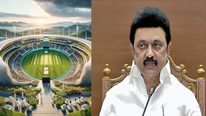 Tamil Nadu CM MK Stalin accept TRB Raja's request and announced that an international cricket stadium will be constructed in Coimbatore rsk