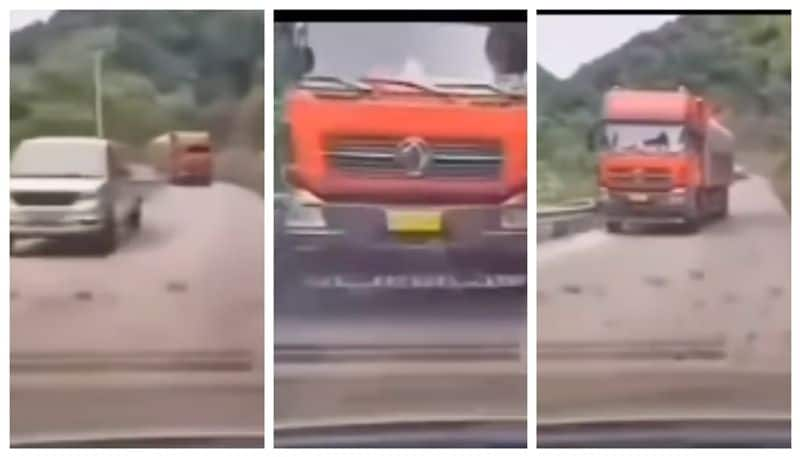 video of a bad truck driving has drawn severe criticism on social media 