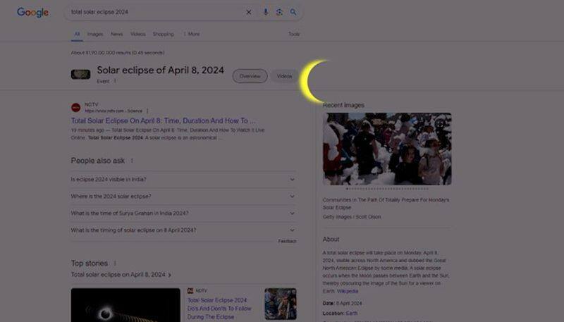 Solar Eclipse 2024: Google shares special animation for rare event; Know how it works gcw