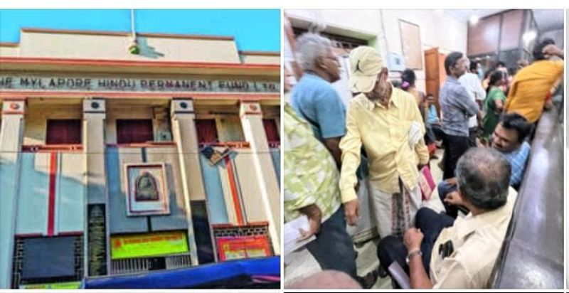 Customers besiege Mylapore Hindu Finance Institute demanding refund KAK