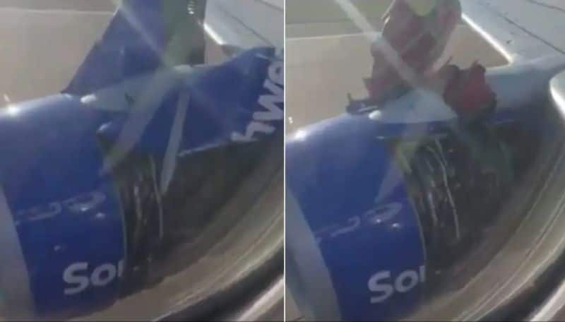 Boeing 737 South west airlines engine cover blast in mid air see what happened next ans