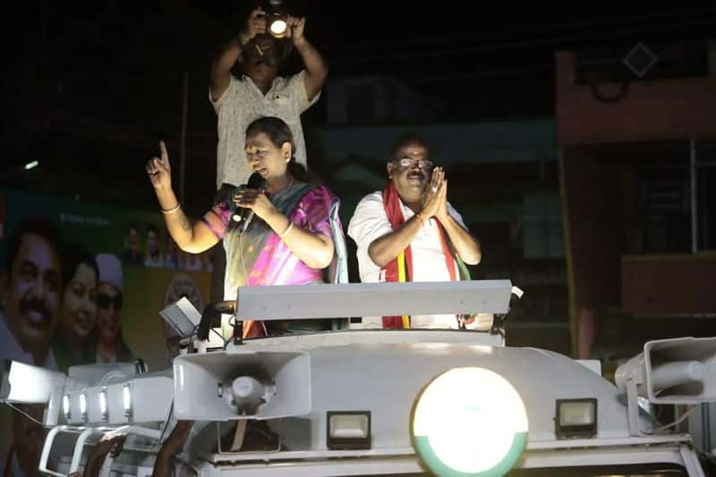 premalatha vijayakanth did election campaign in panruti with tears in cuddalore vel