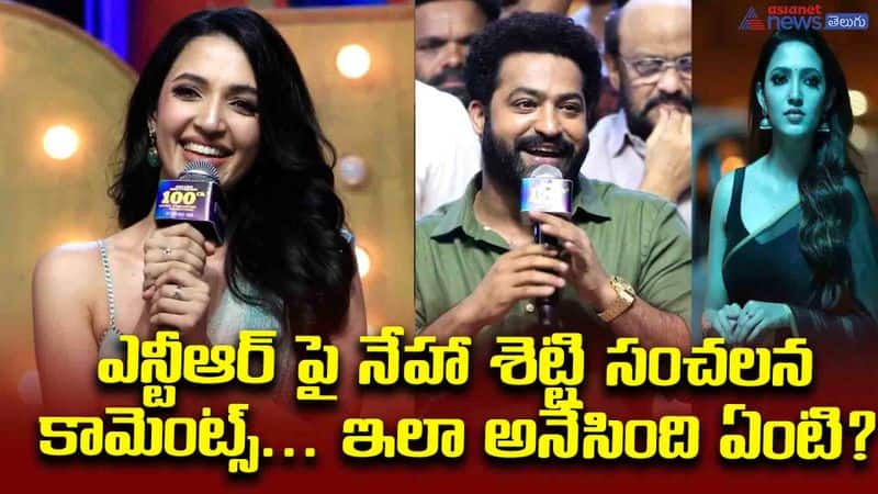 neha shetty comments on ntr