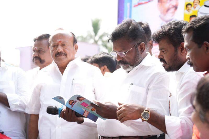 Viduthalai chiruthaigal katchi election manifesto released by Thirumavalavan KAK