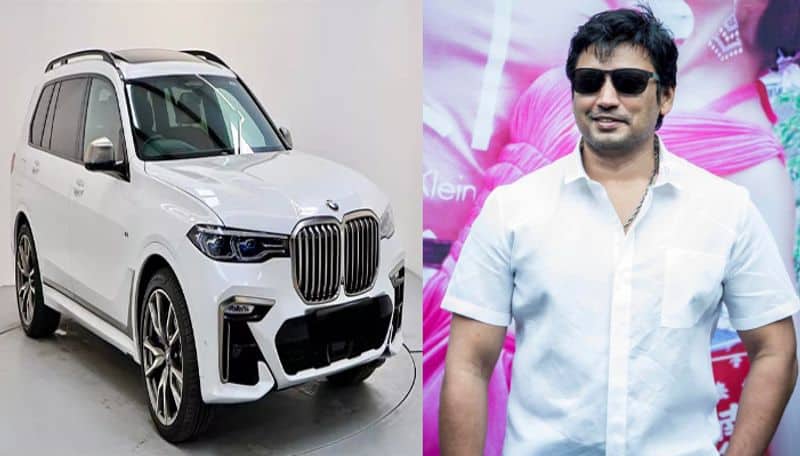 veteran director and actor  Thiagarajan gifted his son top prashanth a bmw car ans