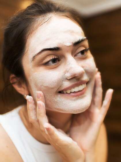 Exfoliate once a week