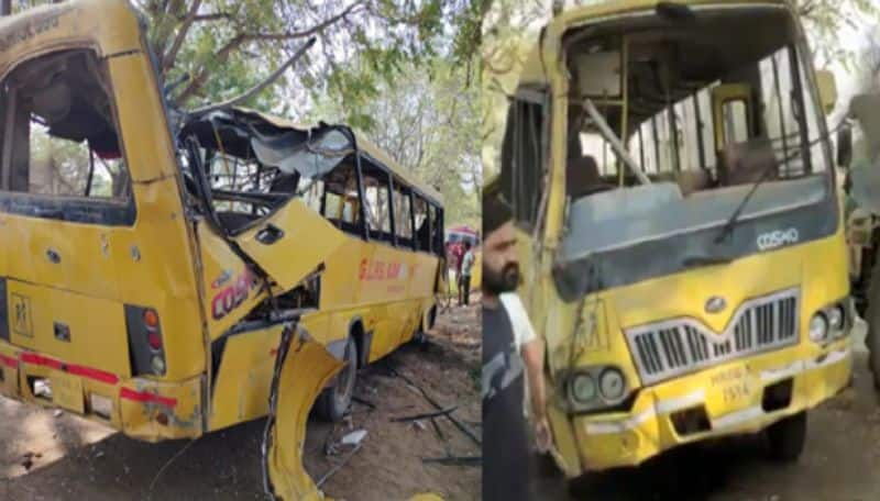 six school students died 20 injured after bus collide with tree  haryana ans