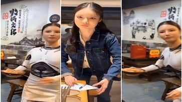 Viral Video: The waitress serving food in a Chinese restaurant spread confusion, is she a human or a robot? nti